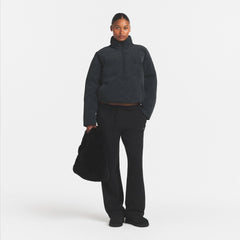 FAUX FUR SMALL TOTE | ONYX