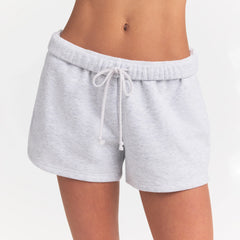 COTTON FLEECE SHORT | LIGHT HEATHER GREY