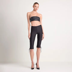 LUDOVIC DE SAINT SERNIN X SKIMS WAXED COTTON BANDEAU | ONYX