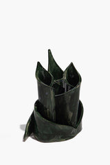 CERAMIC TRIPLE CANDLESTICK HOLDER | FOREST GLAZE