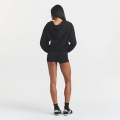 COTTON FLEECE ZIP UP ONESIE | ONYX