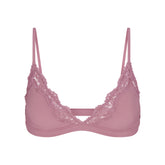 FITS EVERYBODY LACE TRIANGLE BRALETTE | MUTED MAUVE