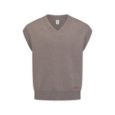 COTTON KNIT MENS SWEATER VEST | DESERT HEATHER GREY
