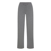 COTTON JERSEY STRAIGHT LEG PANT | DARK HEATHER GREY