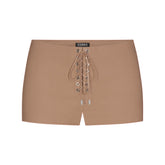 LUDOVIC DE SAINT SERNIN X SKIMS WAXED COTTON MICRO SHORT | SIENNA