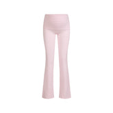 COTTON JERSEY MATERNITY FOLDOVER PANT | CHERRY BLOSSOM