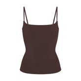 COTTON JERSEY CAMI | ESPRESSO