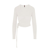 CLOUD SLEEP WRAP TOP | ECRU