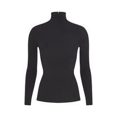 COTTON JERSEY TURTLENECK LONG SLEEVE | SOOT