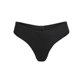 COTTON JERSEY DIPPED THONG | SOOT