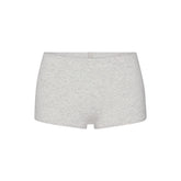 EVERYDAY COTTON BOY SHORT | LIGHT HEATHER GREY