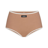 COTTON RIB BOY SHORT | SIENNA CONTRAST