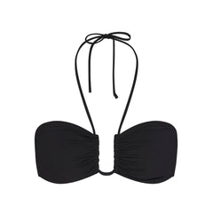 SIGNATURE SWIM U WIRE HALTER TOP | ONYX