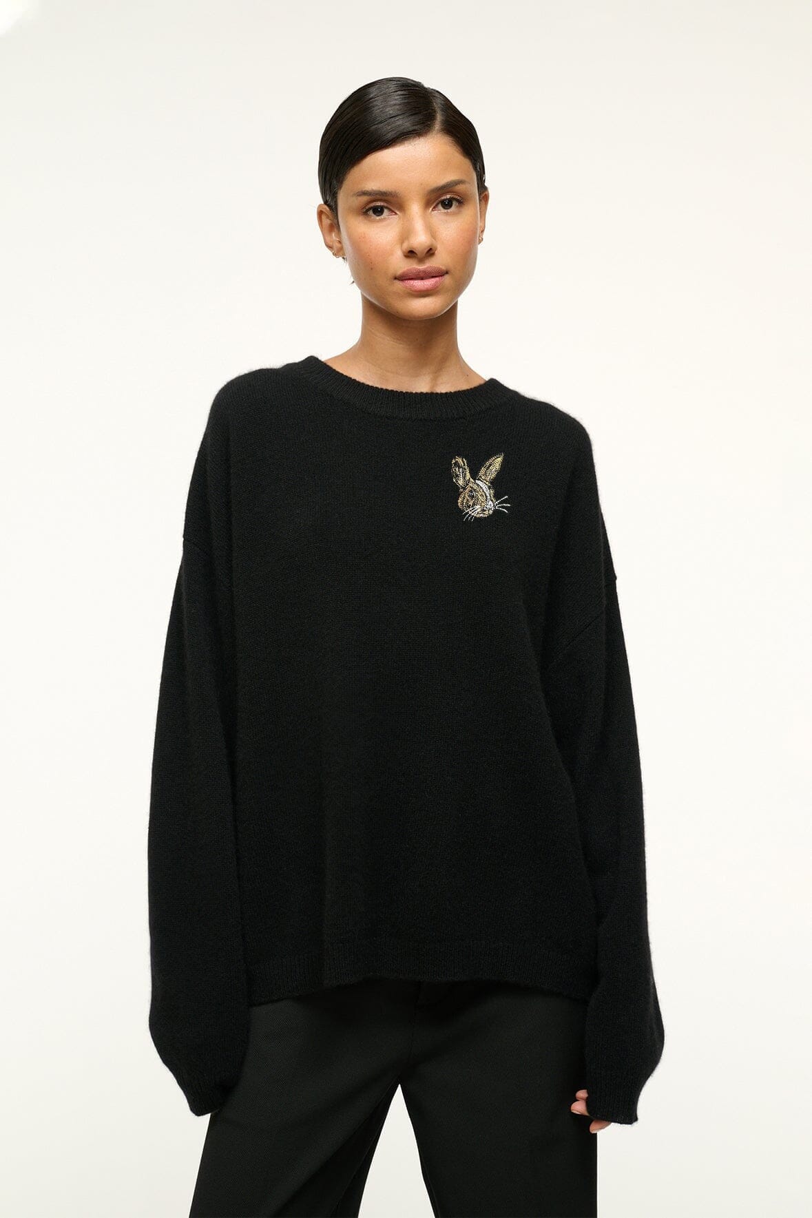 CUSTOM STAUD x C.BONZ SERRANO CASHMERE SWEATER | BLACK