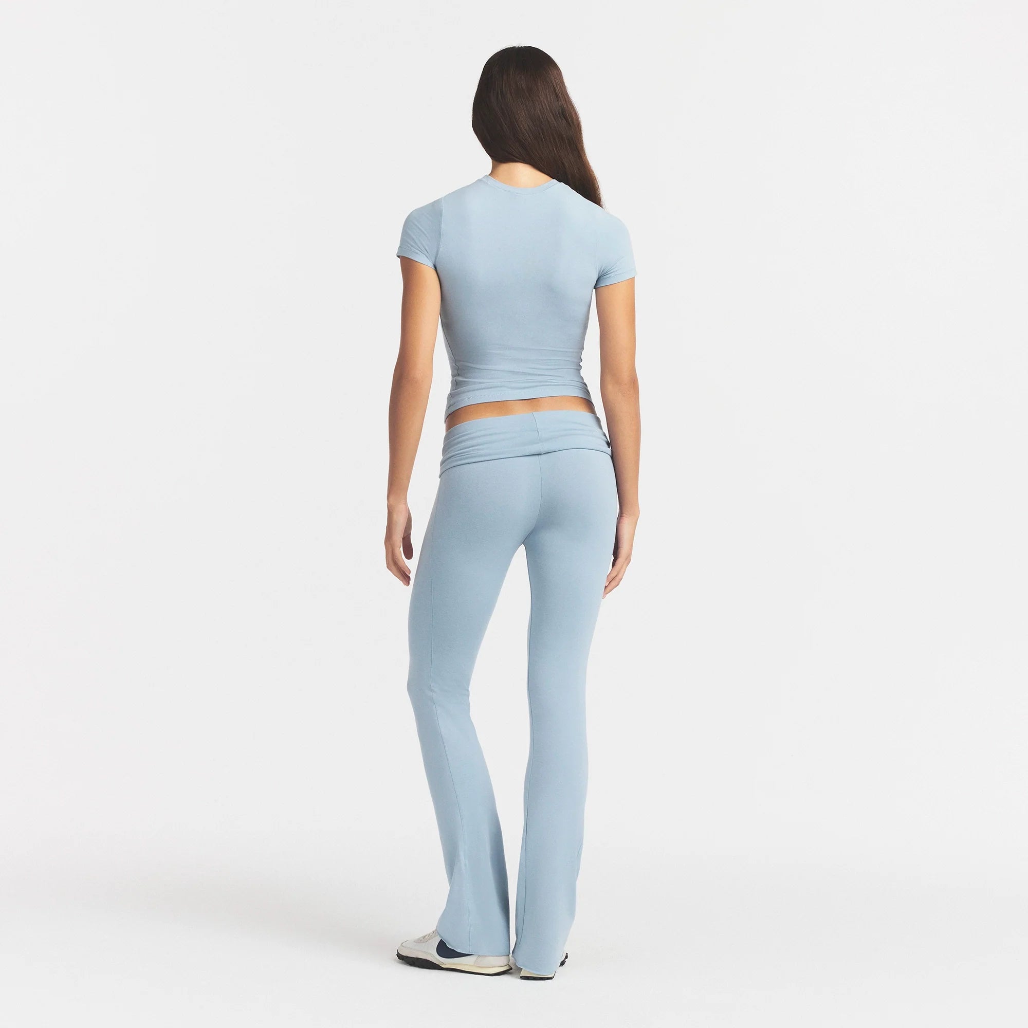 COTTON JERSEY FOLDOVER PANT | FOG