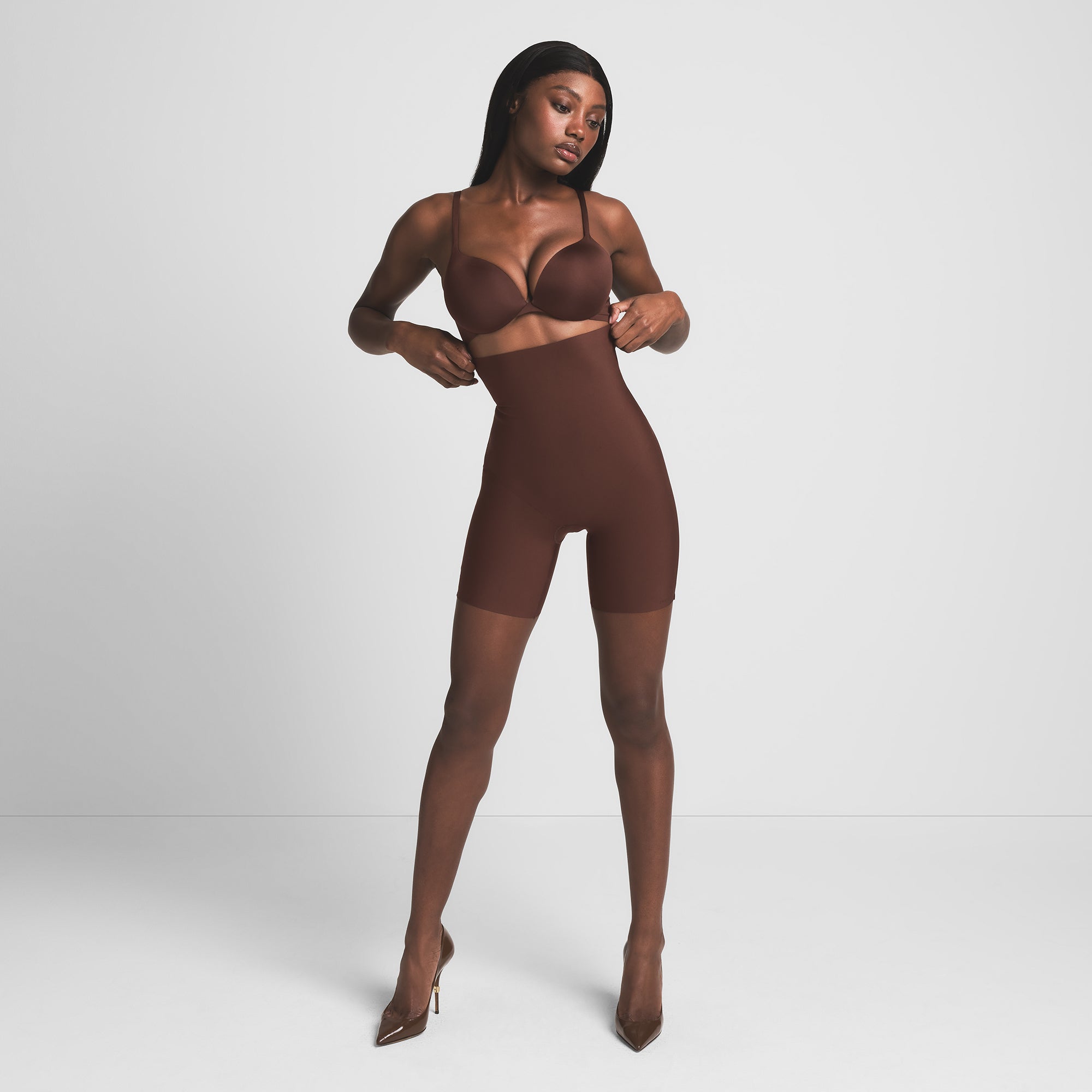 SKIMS BODY CORE SCULPT HIGH-WAISTED SHORT | COCOA