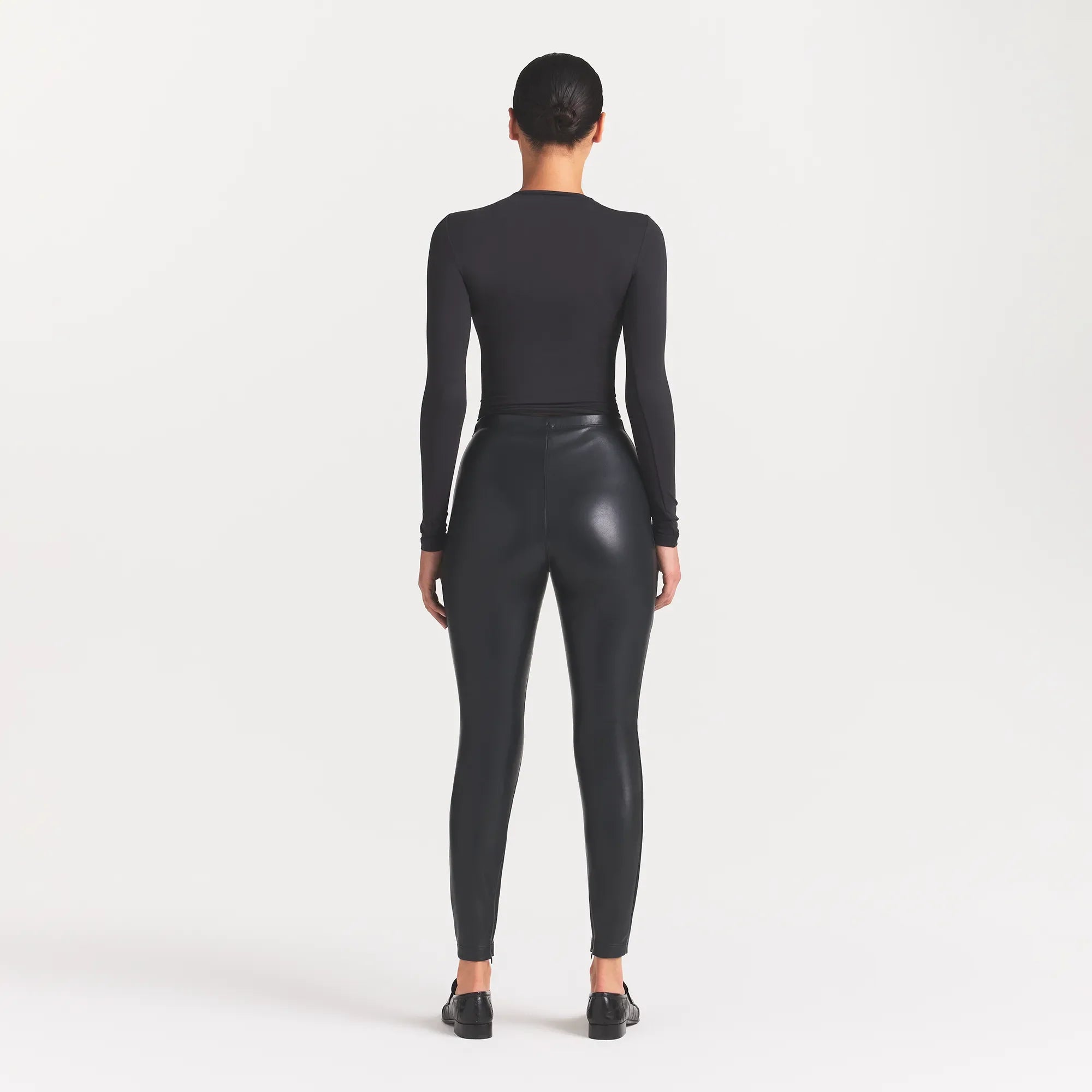 FAUX LEATHER LEGGING | ONYX