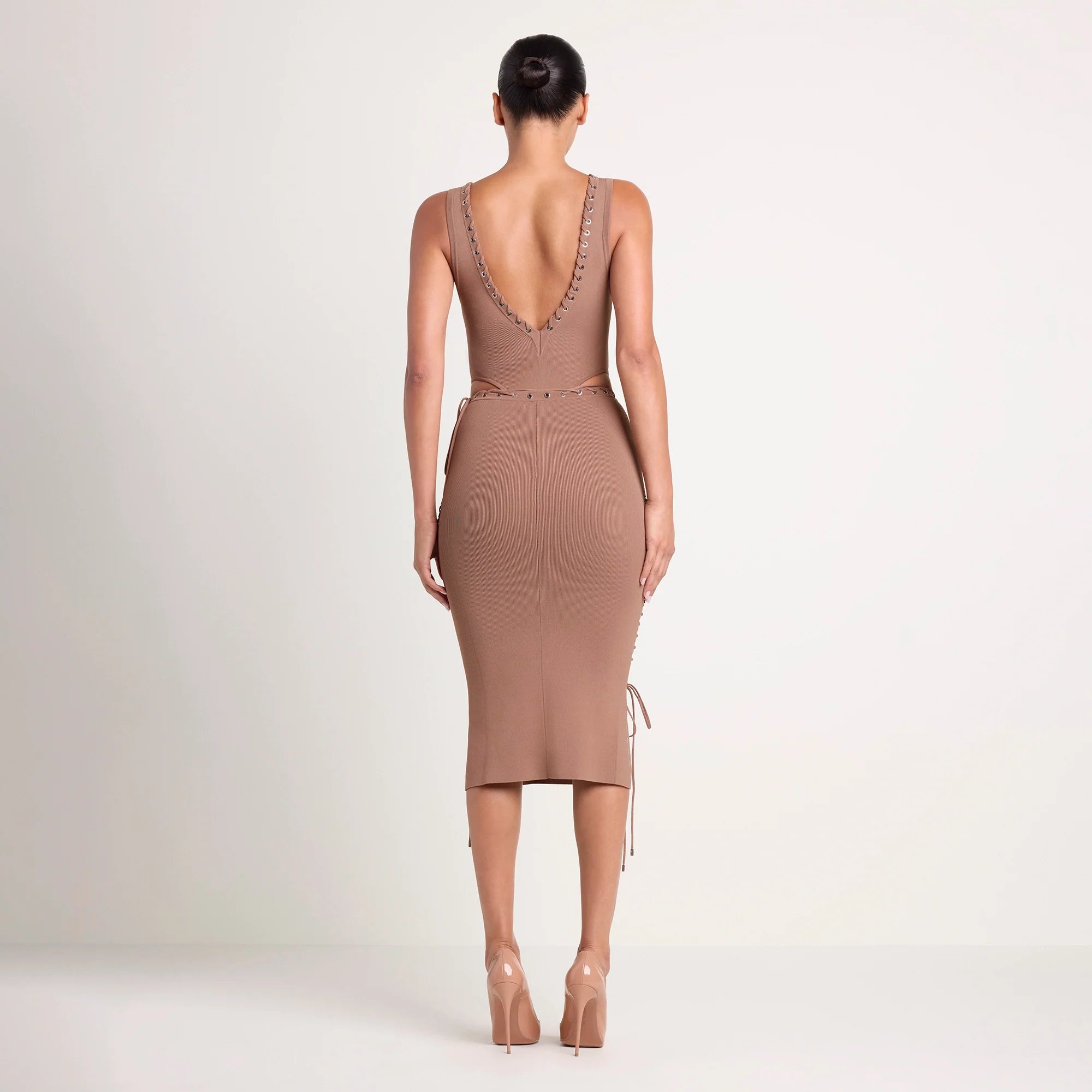 LUDOVIC DE SAINT SERNIN X SKIMS REFINED KNIT MIDI SKIRT | SIENNA
