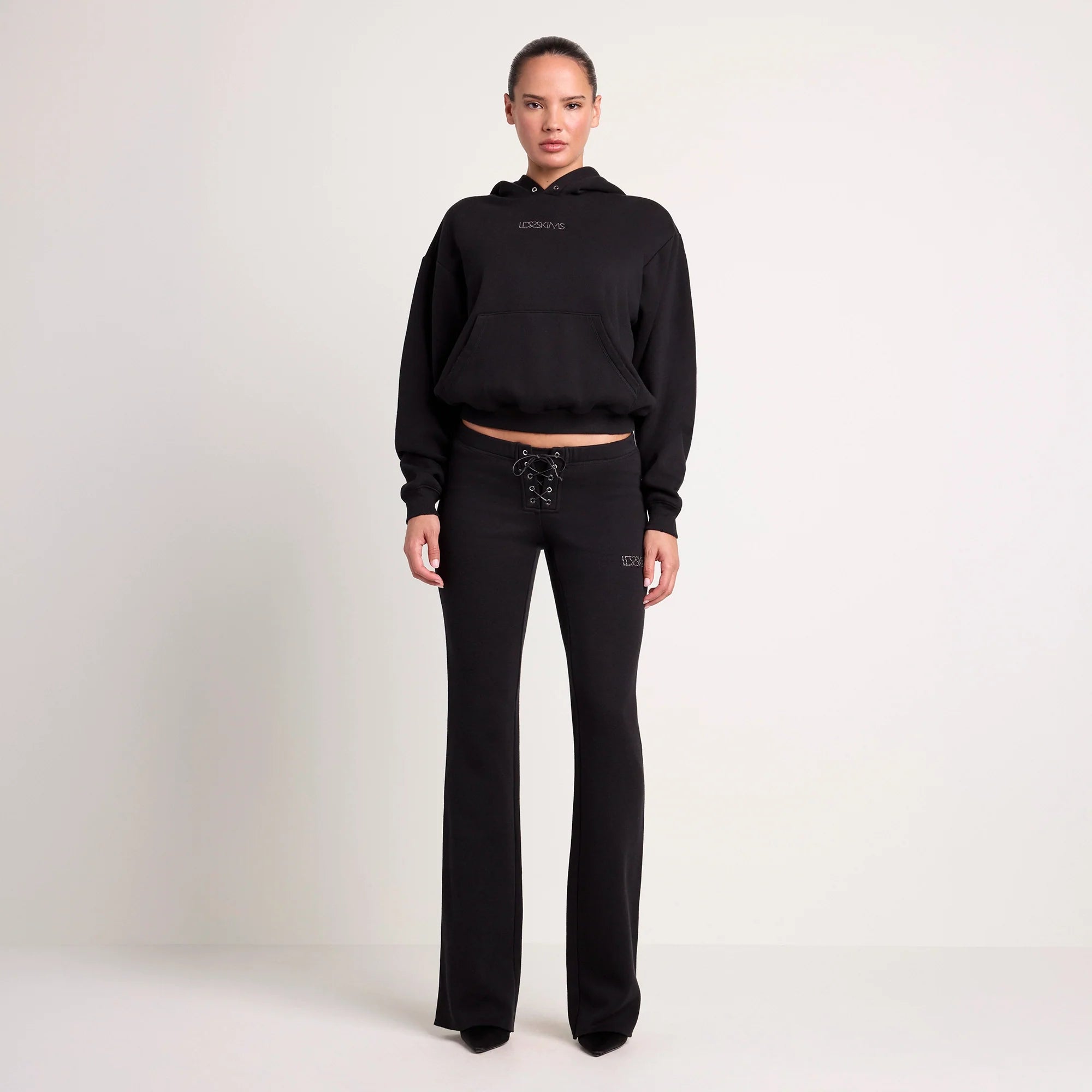 LUDOVIC DE SAINT SERNIN X SKIMS COTTON FLEECE SLIM PANT | ONYX