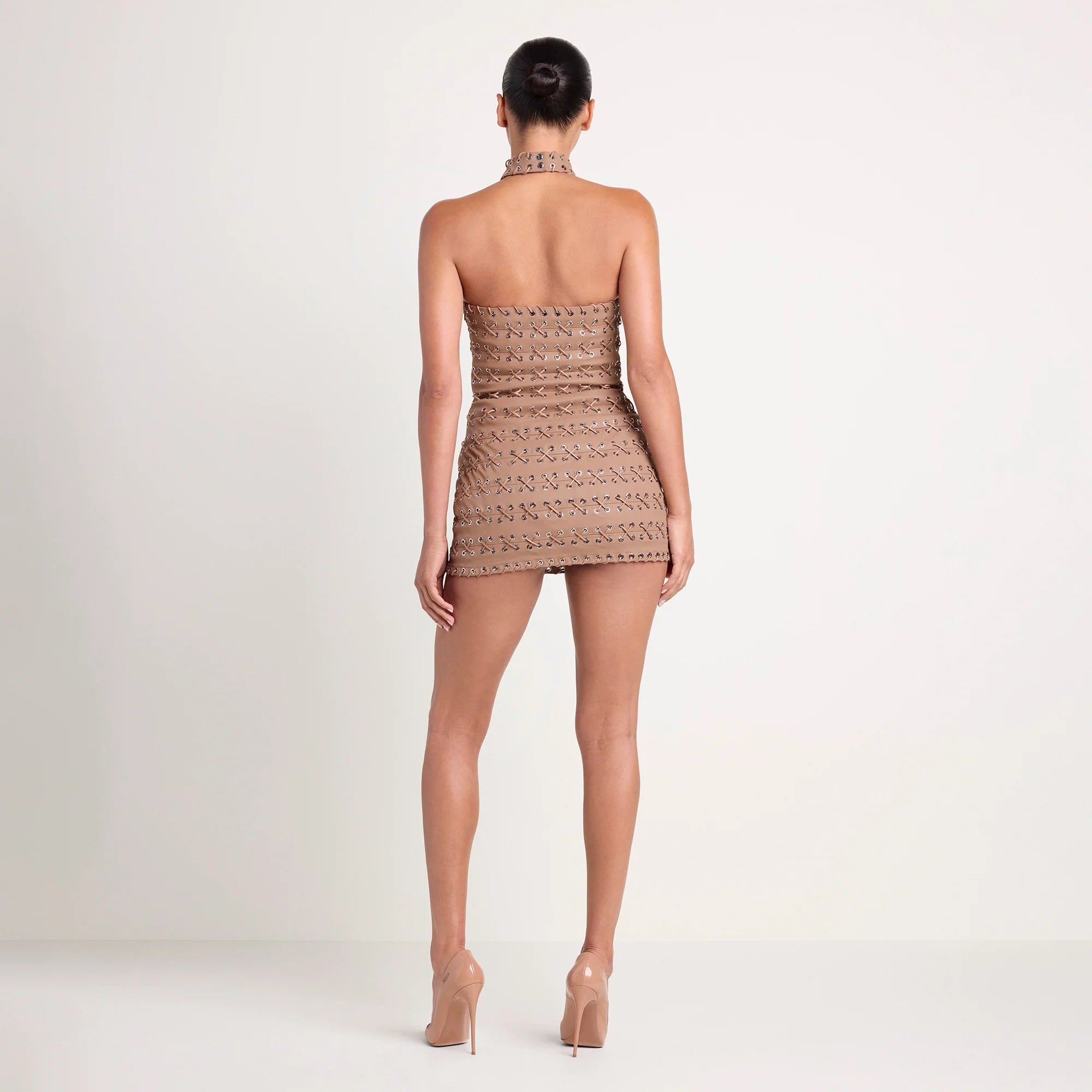 LUDOVIC DE SAINT SERNIN X SKIMS WAXED COTTON MINI DRESS | SIENNA