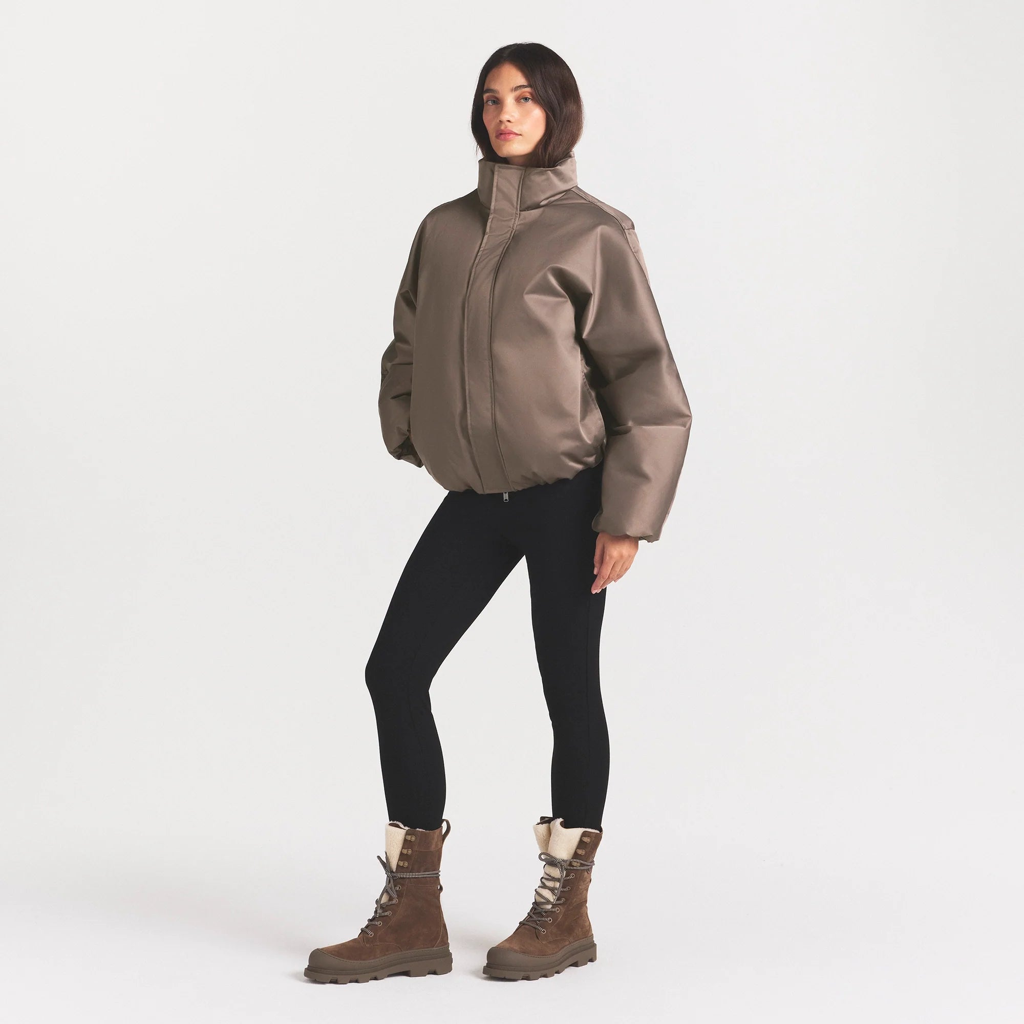 HEAVYWEIGHT NYLON PUFFER JACKET | MINK