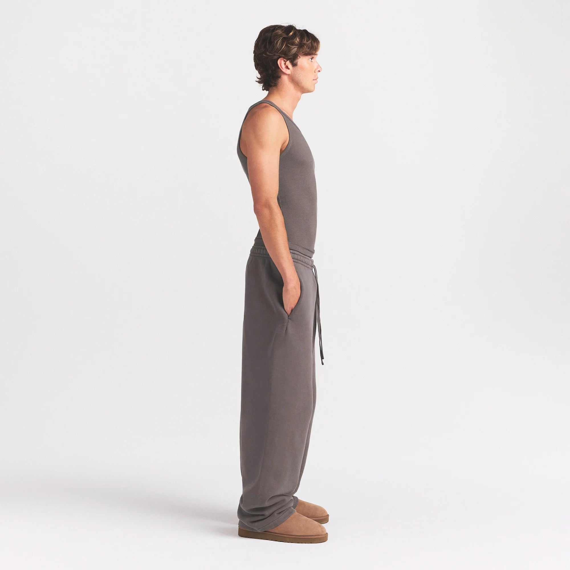 HEAVYWEIGHT FLEECE MENS STRAIGHT LEG PANT | STERLING