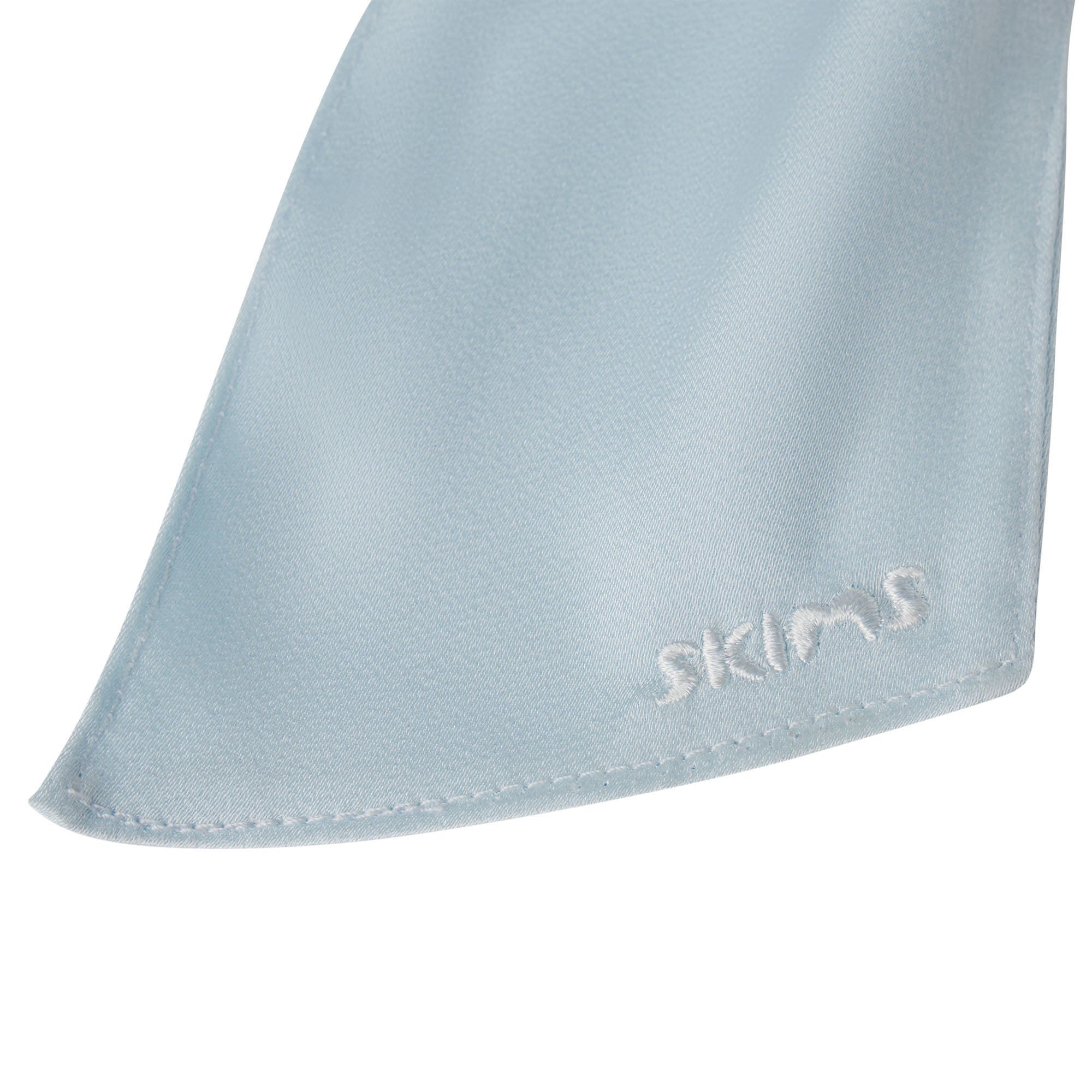 SATIN JUMBO BOW CLIP | BABY BLUE
