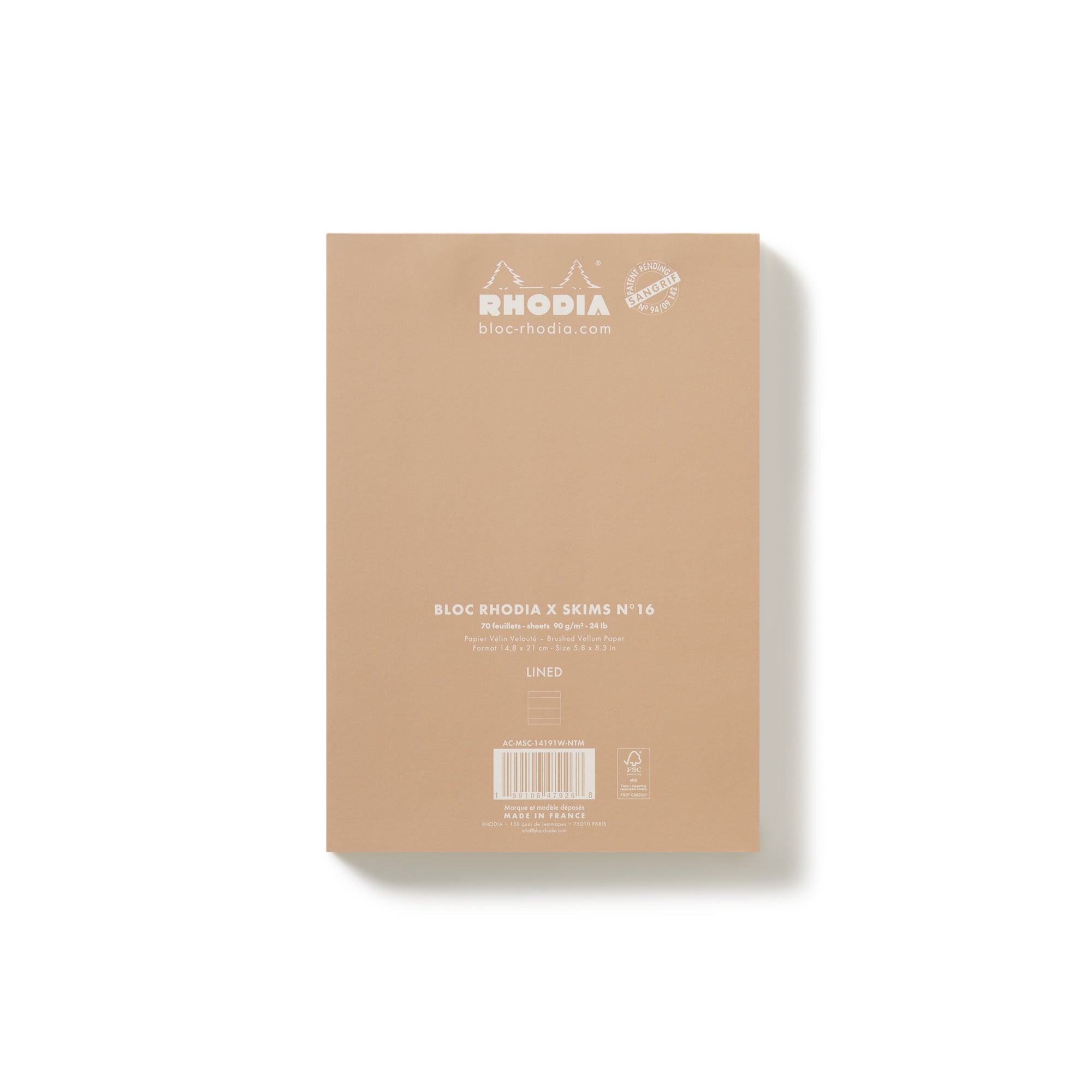 RHODIA X SKIMS NOTEPAD SET | NEUTRAL MULTI