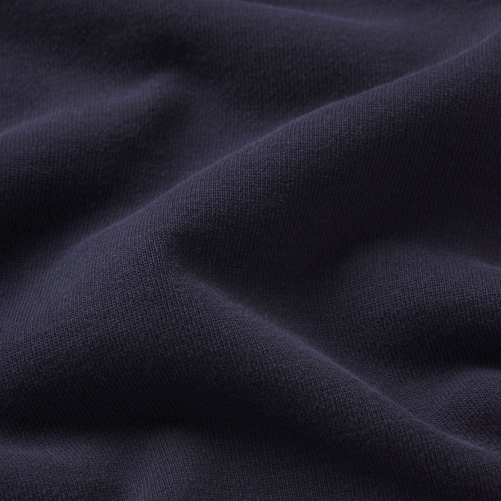 BOYFRIEND FLEECE OVERSIZED POLO  | BLUE BLACK