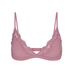 FITS EVERYBODY LACE TRIANGLE BRALETTE | MUTED MAUVE