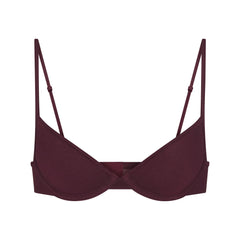 EVERYDAY COTTON UNLINED DEMI BRA | CURRANT