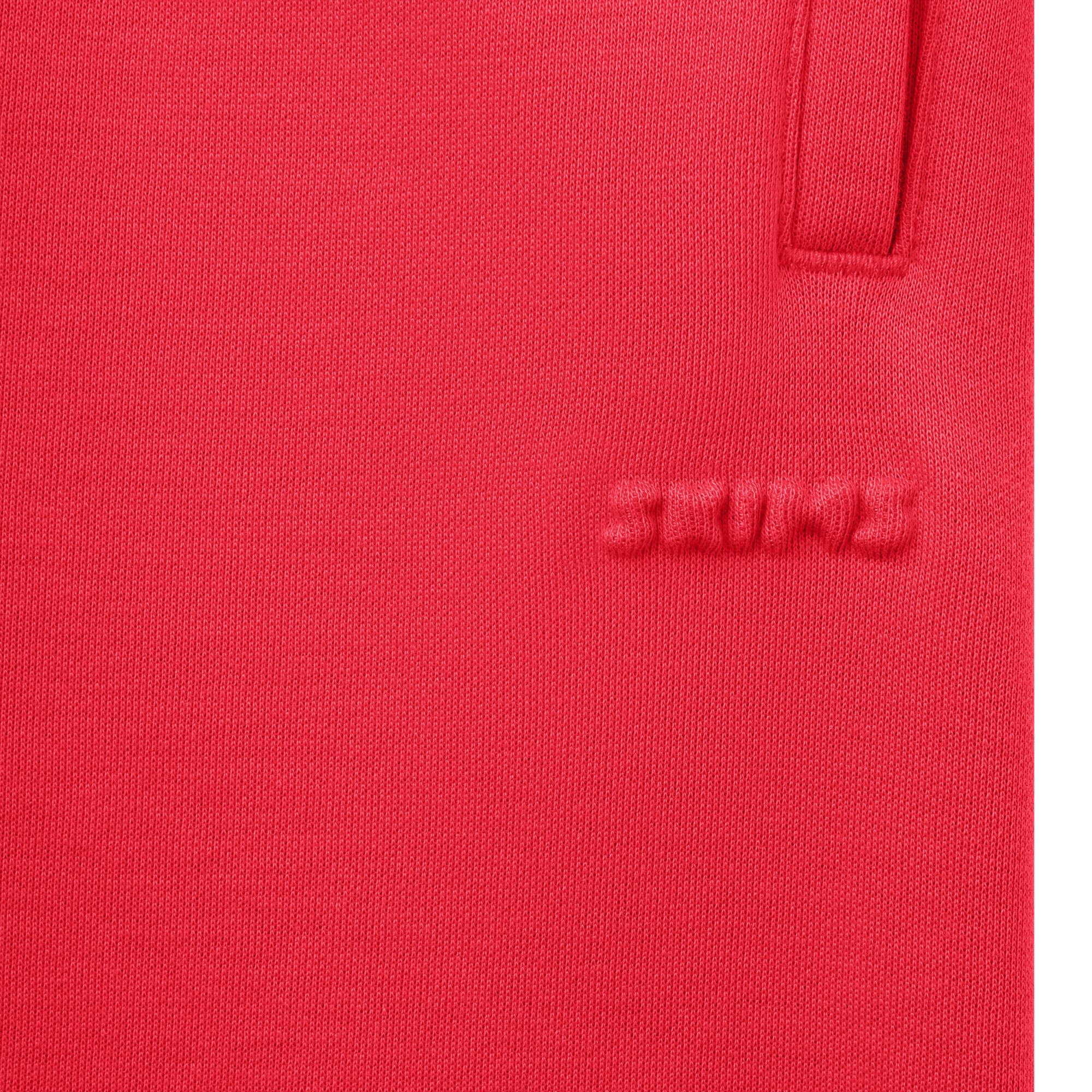 COTTON FLEECE HOODIE | WASHED RED
