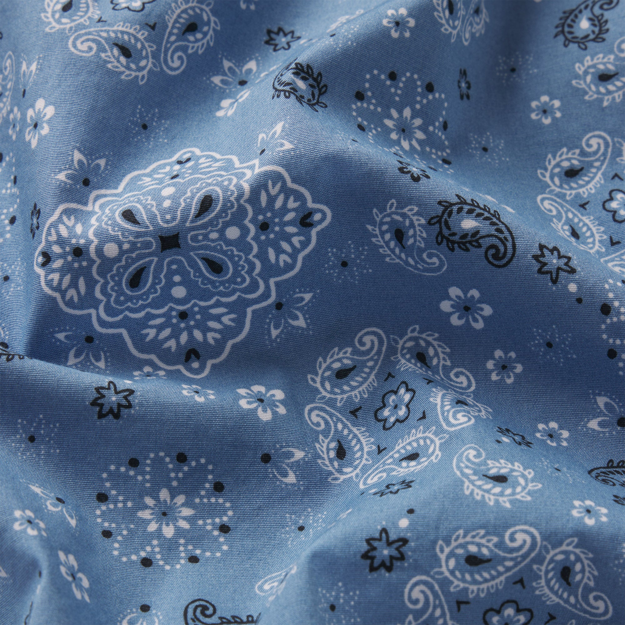 COTTON POPLIN BOXER SLEEP SET | ARCTIC SNOW BANDANA
