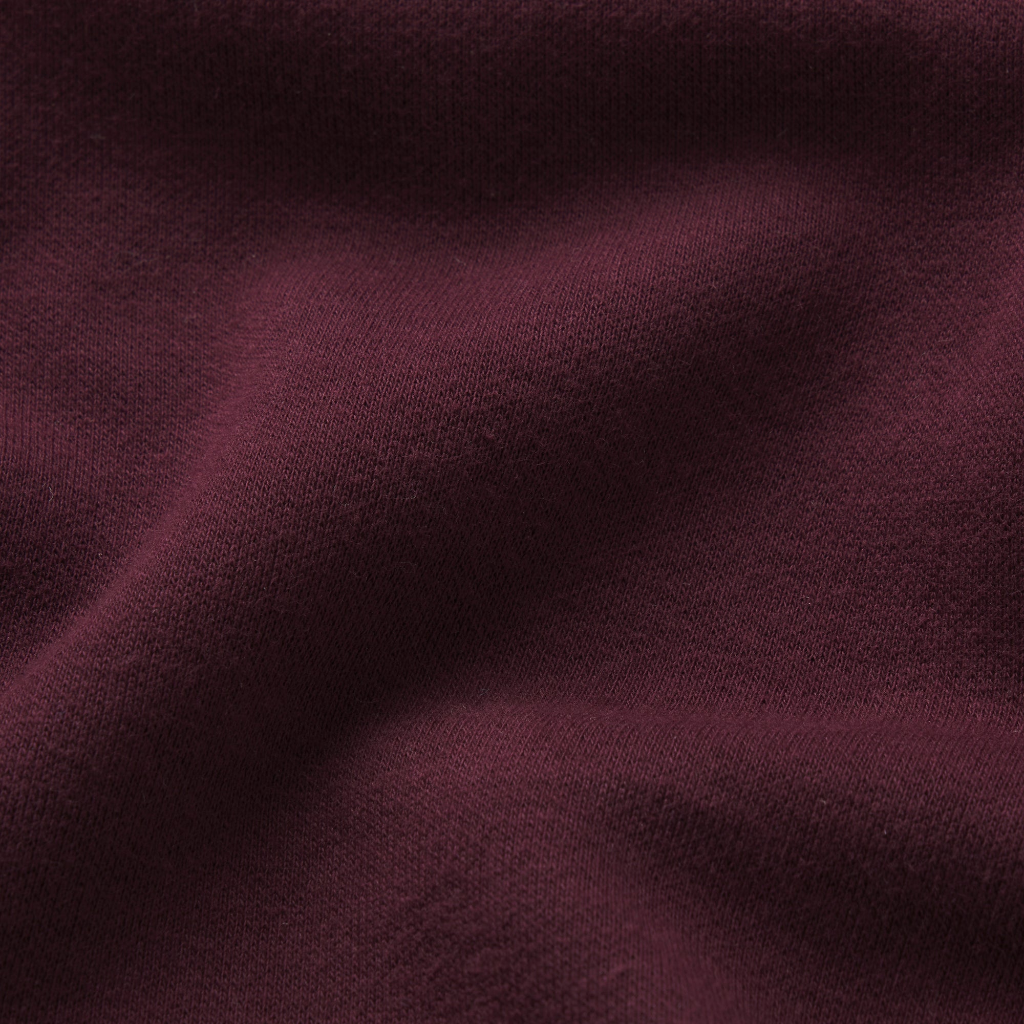 COTTON FLEECE CROPPED HOODIE WITH EMBOSSED LOGO | CURRANT