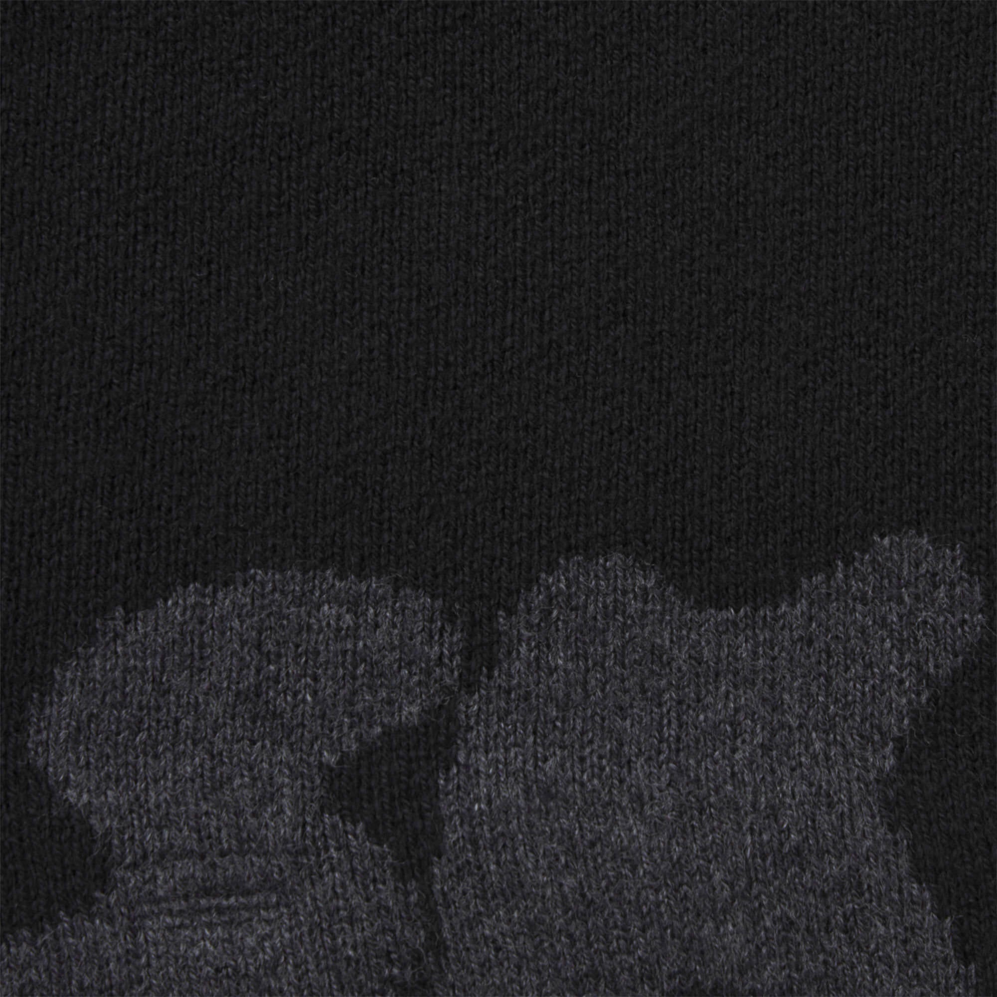 COTTON KNIT MENS LOGO BEANIE | ONYX