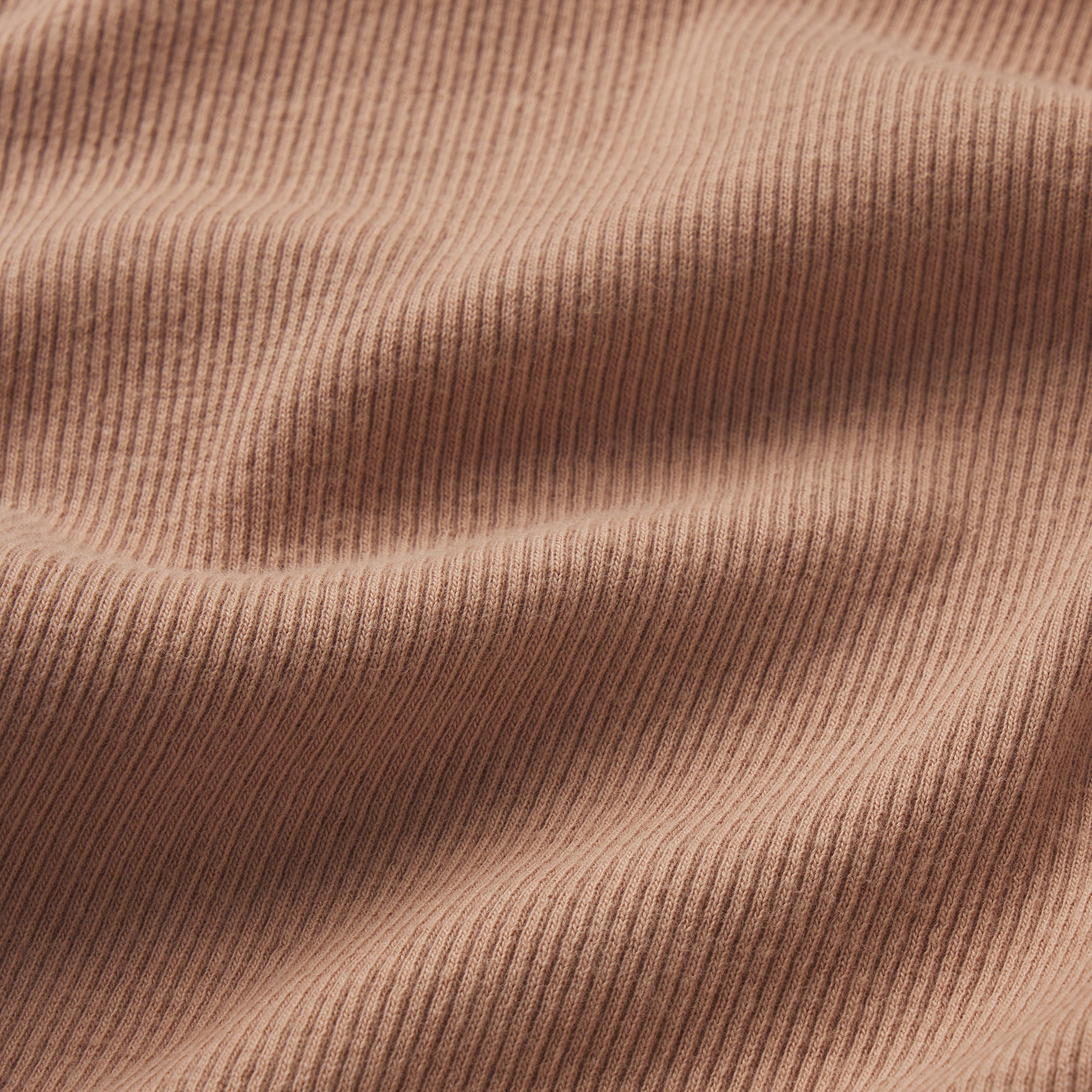 COTTON RIB HENLEY LONG SLEEVE | SIENNA