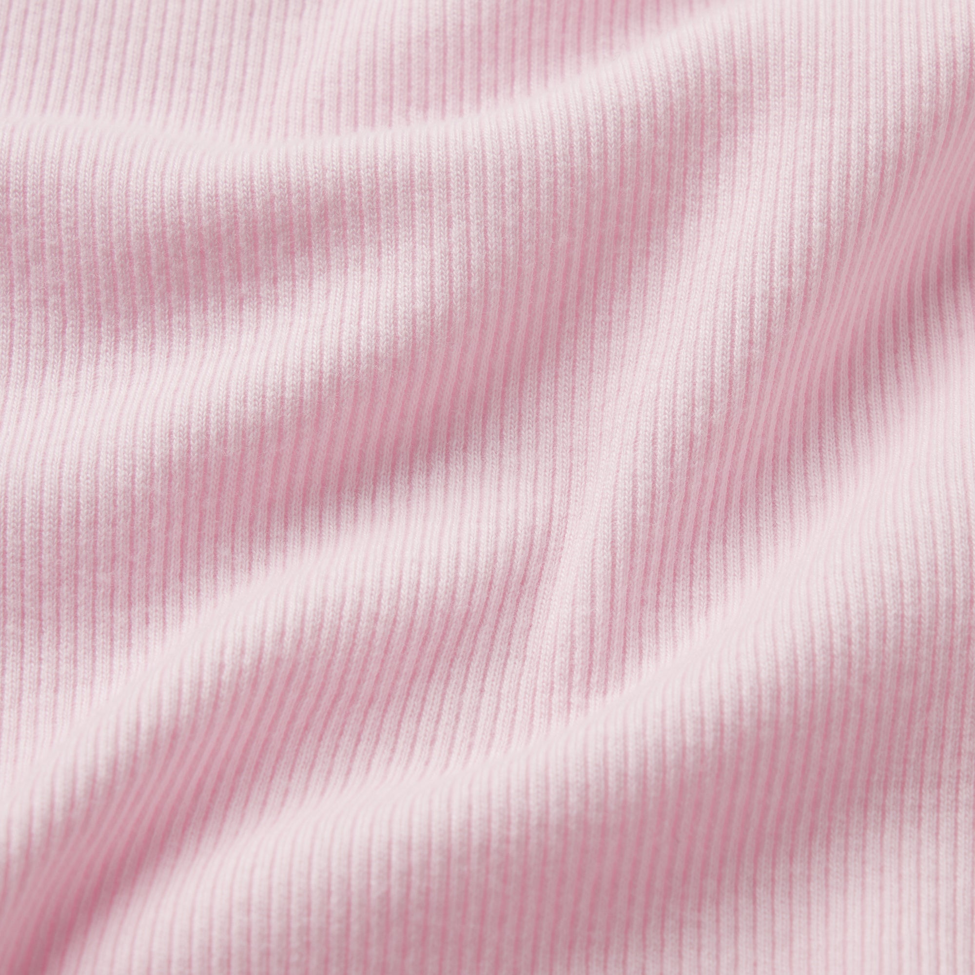 COTTON RIB ZIP UP TOP | CHERRY BLOSSOM