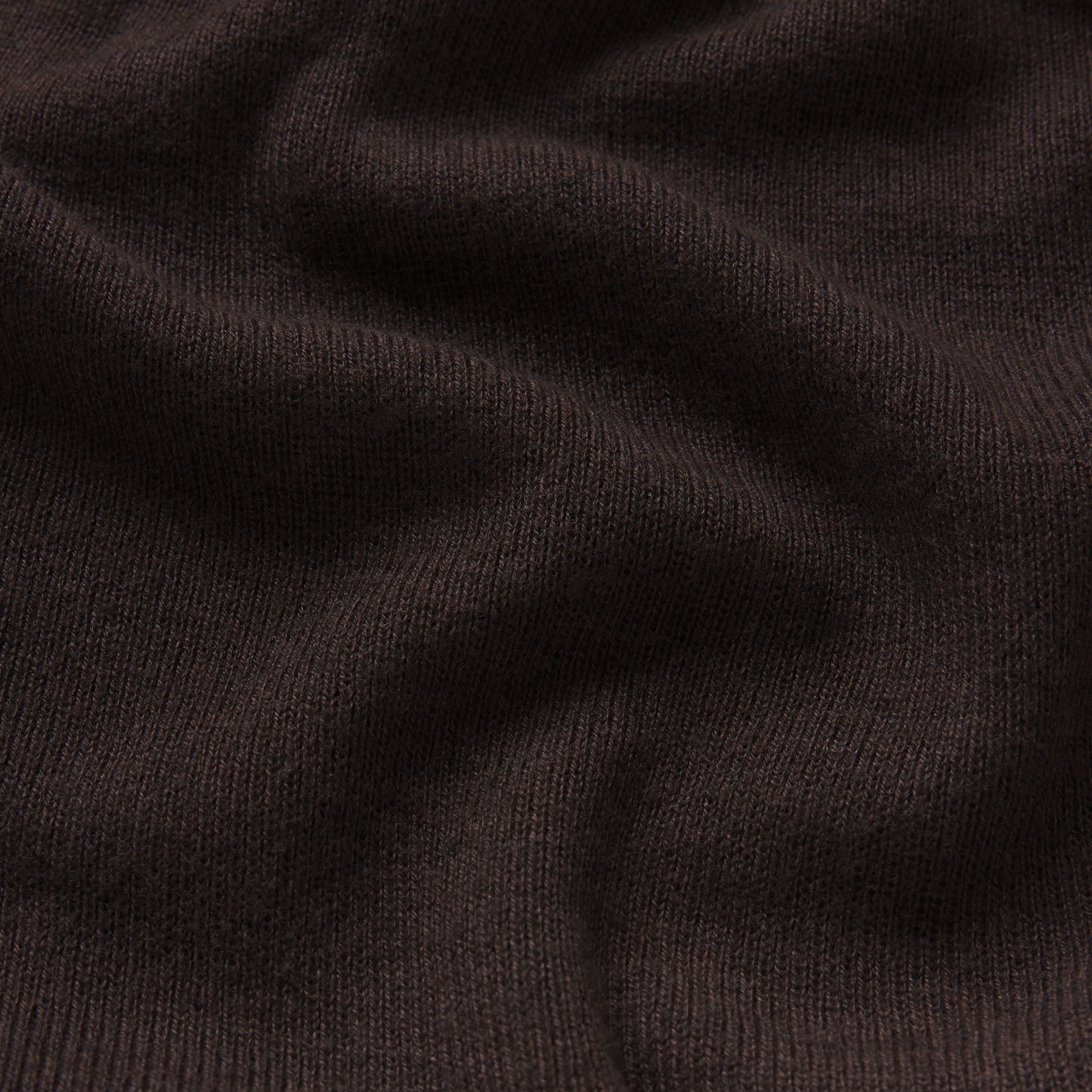 ESSENTIAL KNIT LONG SLEEVE V NECK | ESPRESSO