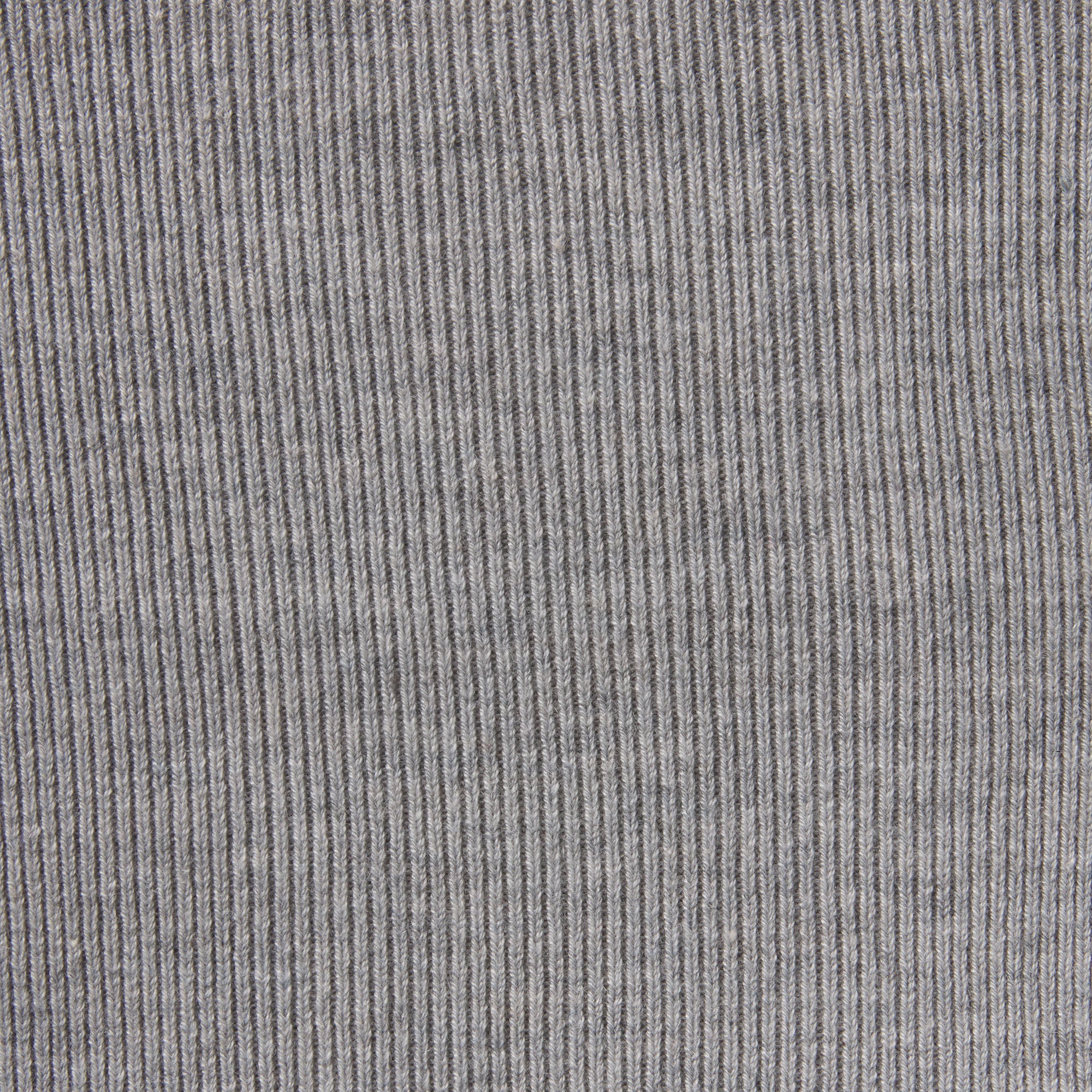 ESSENTIAL KNIT LONG SLEEVE V NECK | MID HEATHER GREY