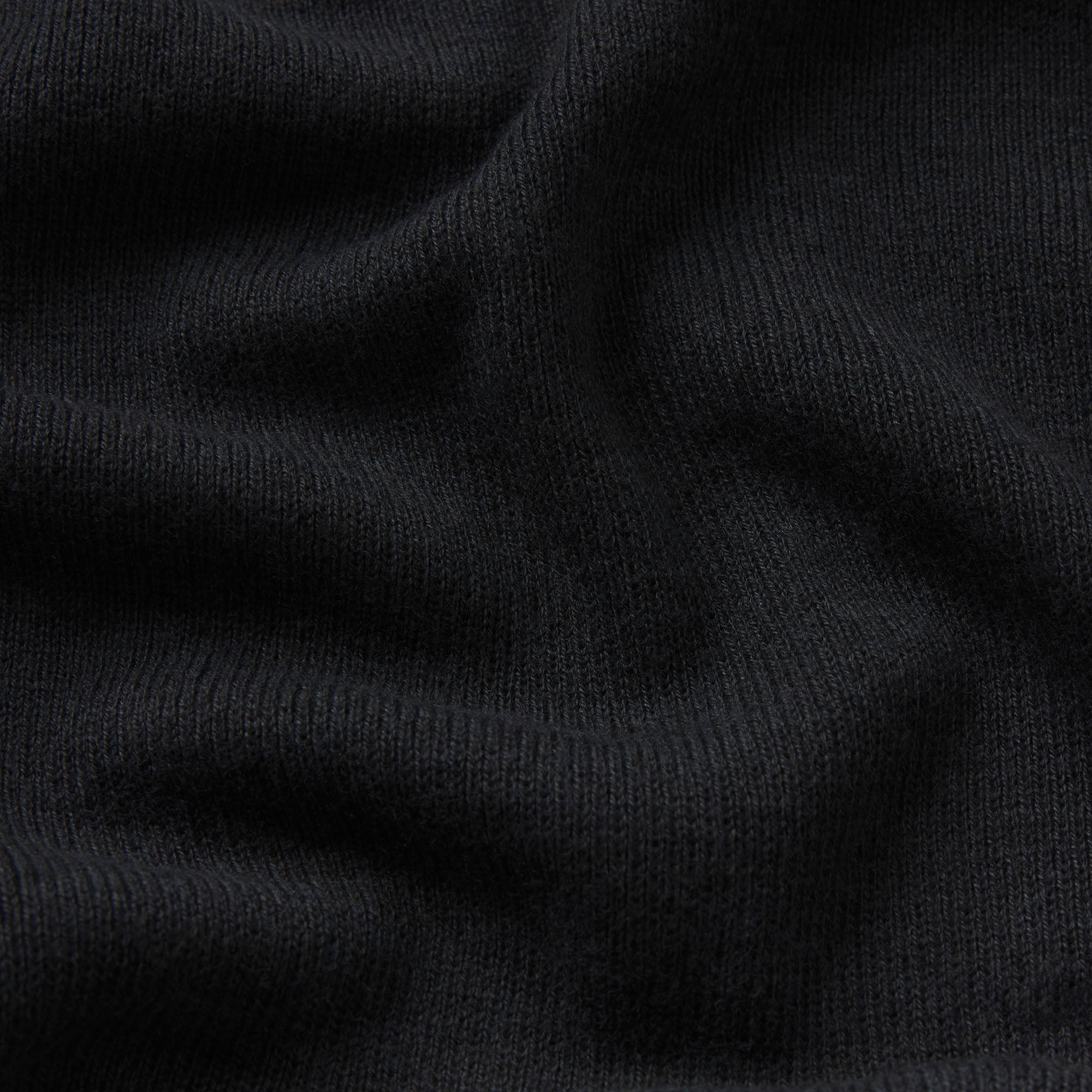 ESSENTIAL KNIT LONG SLEEVE V NECK | ONYX
