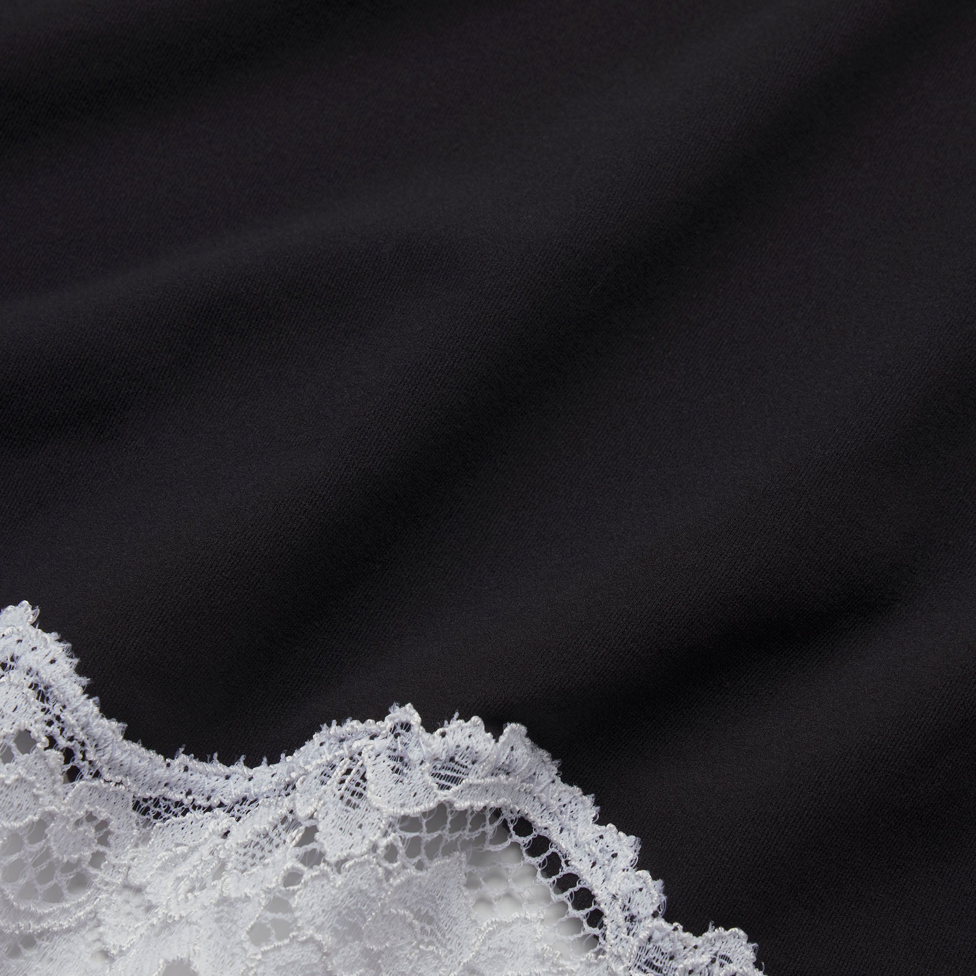 FITS EVERYBODY LACE UNLINED SCOOP BRA  | OBSIDIAN CONTRAST