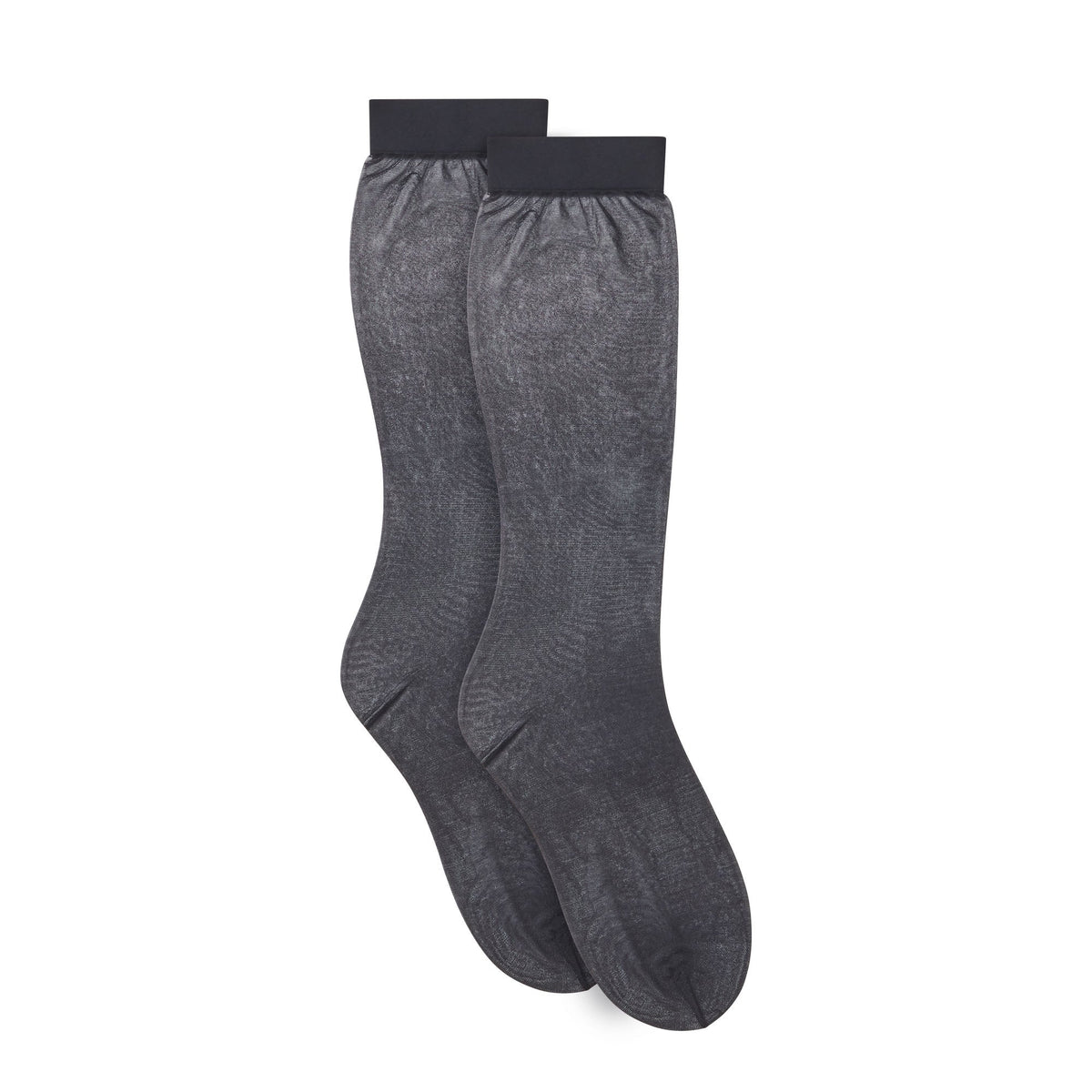 HOSIERY SHEER CREW SOCK 2-PACK | ONYX