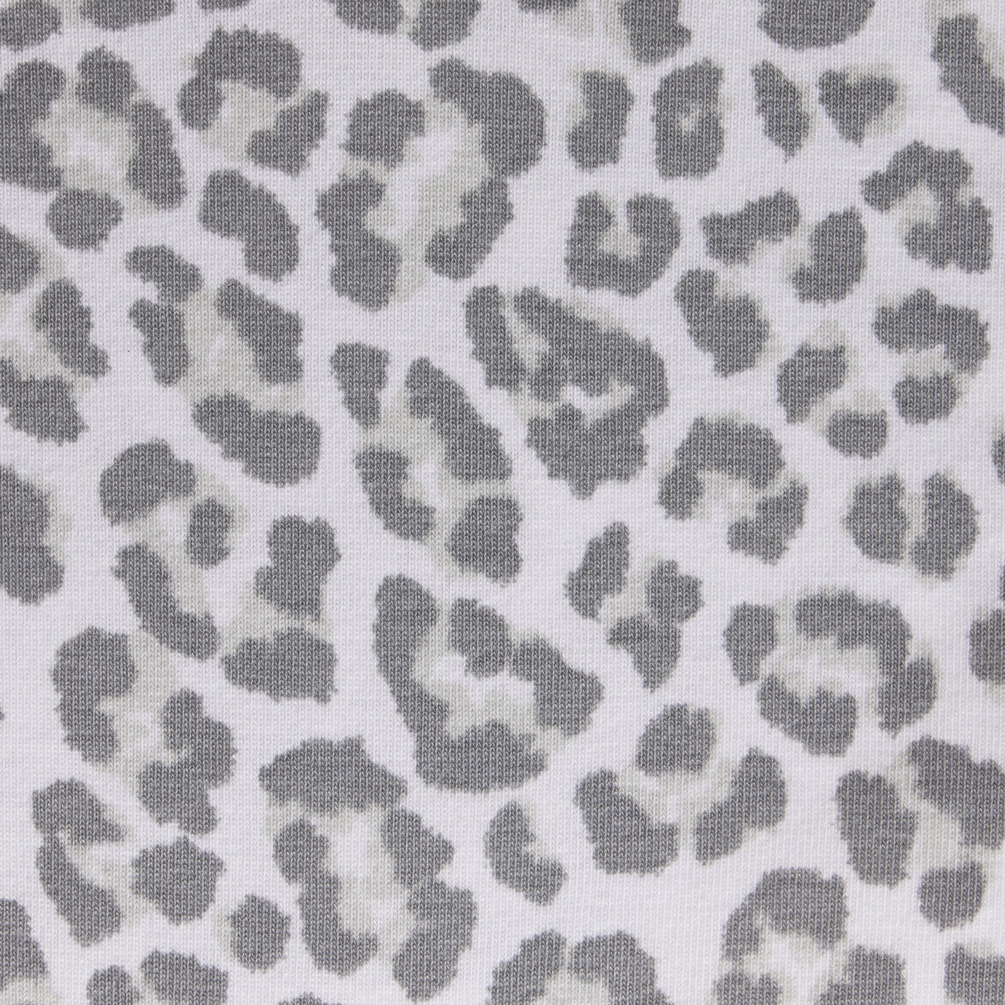 LIGHTWEIGHT COTTON LOGO PICOT HIPSTER | SNOW LEOPARD PRINT