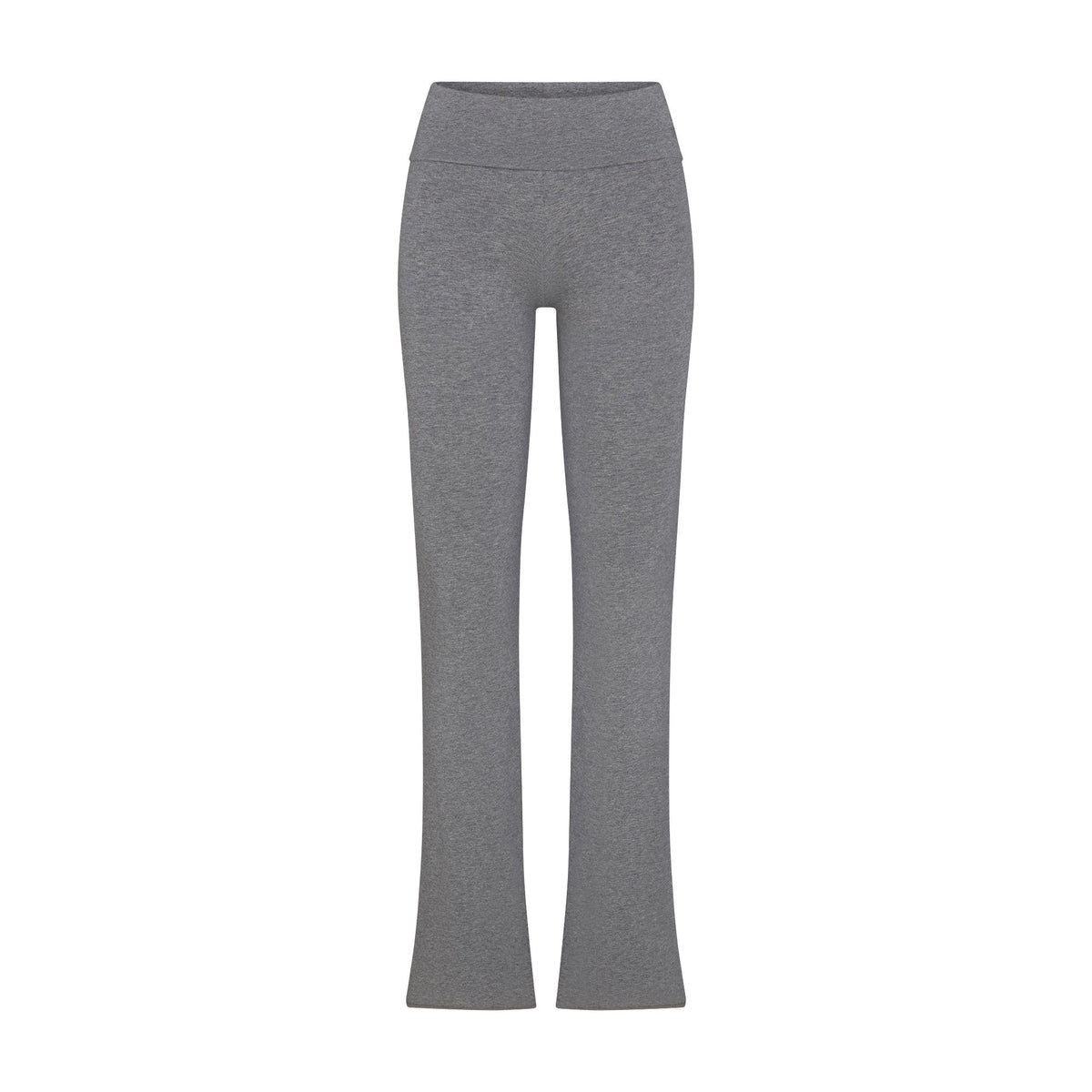 COTTON JERSEY FOLDOVER PANT | DARK HEATHER GREY