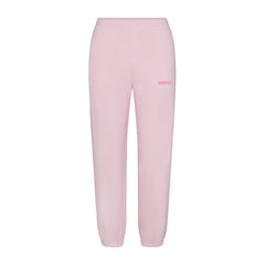 COTTON FLEECE JOGGER WITH EMBOSSED LOGO | CHERRY BLOSSOM