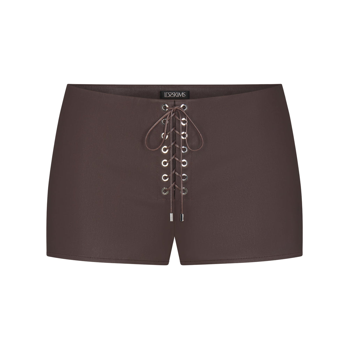 LUDOVIC DE SAINT SERNIN X SKIMS WAXED COTTON MICRO SHORT | COCOA