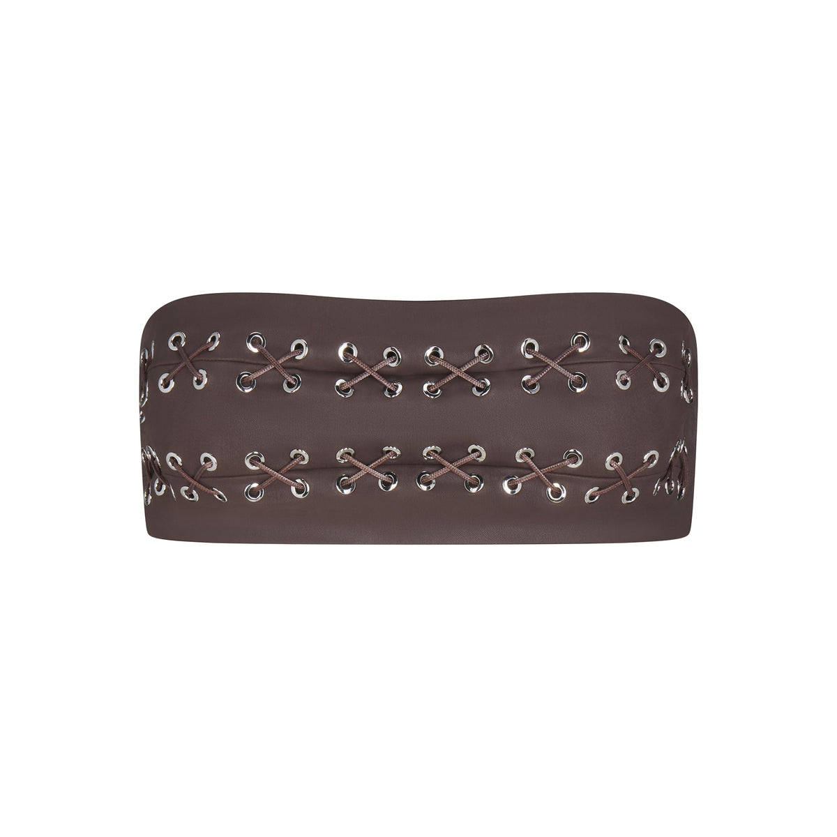 LUDOVIC DE SAINT SERNIN X SKIMS WAXED COTTON BANDEAU | COCOA