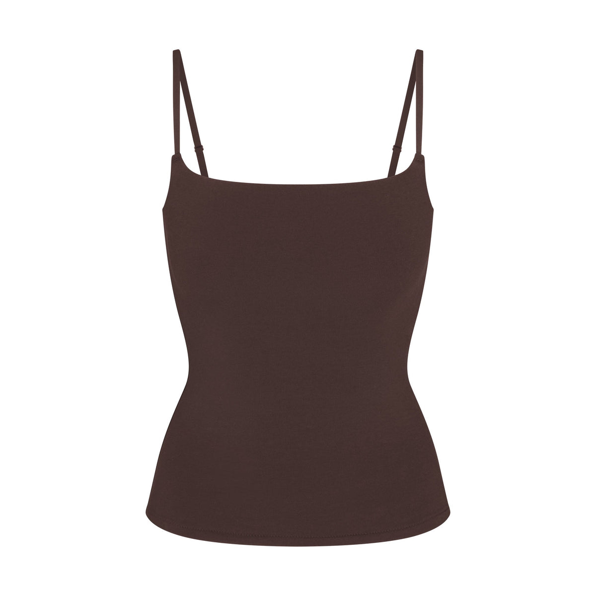 COTTON JERSEY CAMI | ESPRESSO