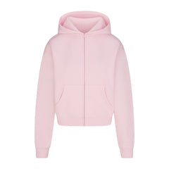 COTTON FLEECE ZIP UP HOODIE | CHERRY BLOSSOM