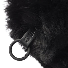 FAUX FUR MEDIUM POUCH KEYCHAIN | ONYX